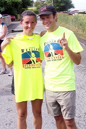 8.43 mile winners Catherine Galin & Adam Mulia